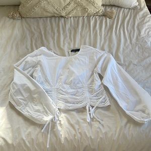 White Wade Voss corset-style top